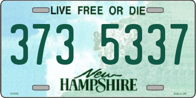 NH license plate 3735337