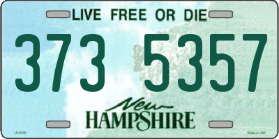 NH license plate 3735357