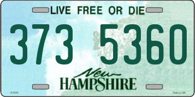 NH license plate 3735360