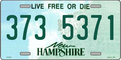 NH license plate 3735371