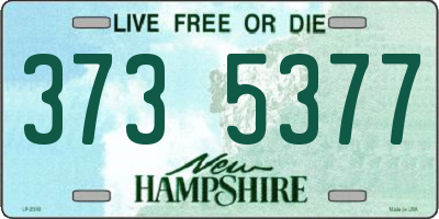 NH license plate 3735377