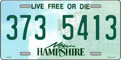 NH license plate 3735413
