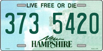 NH license plate 3735420