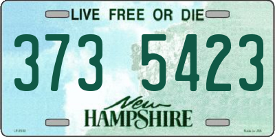 NH license plate 3735423