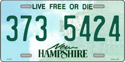 NH license plate 3735424