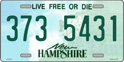 NH license plate 3735431