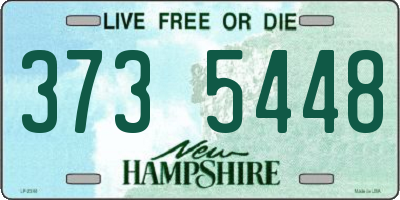 NH license plate 3735448