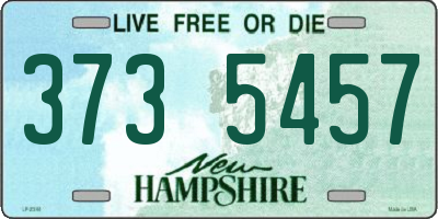 NH license plate 3735457
