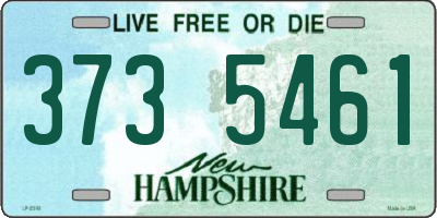 NH license plate 3735461