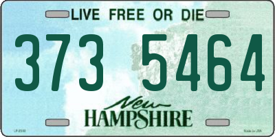 NH license plate 3735464