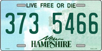 NH license plate 3735466