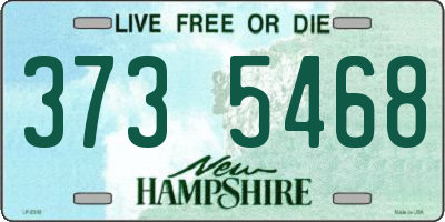 NH license plate 3735468