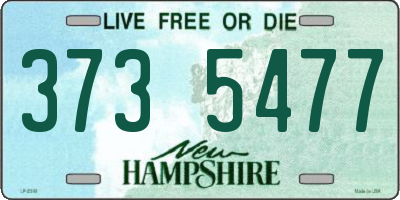 NH license plate 3735477
