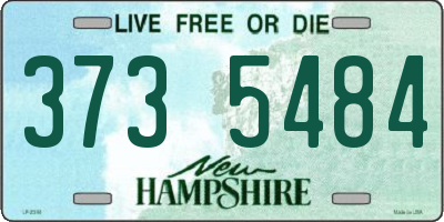 NH license plate 3735484