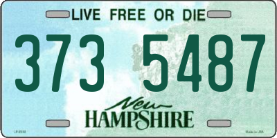 NH license plate 3735487
