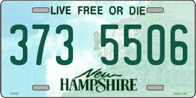 NH license plate 3735506