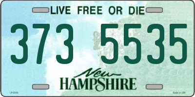 NH license plate 3735535