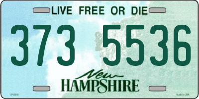 NH license plate 3735536