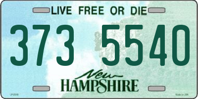 NH license plate 3735540