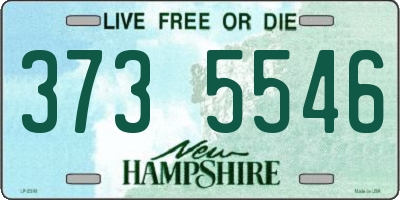 NH license plate 3735546