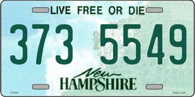 NH license plate 3735549