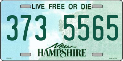 NH license plate 3735565