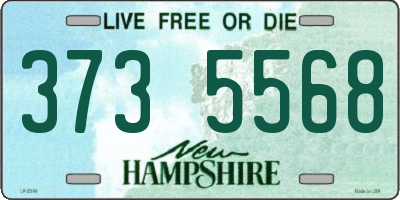 NH license plate 3735568