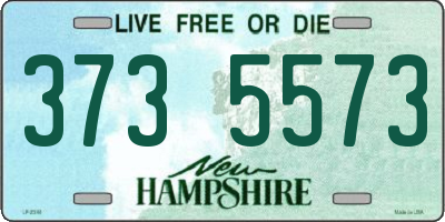 NH license plate 3735573