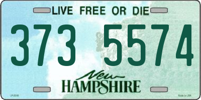 NH license plate 3735574