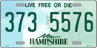 NH license plate 3735576
