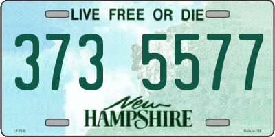 NH license plate 3735577