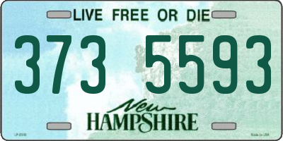 NH license plate 3735593
