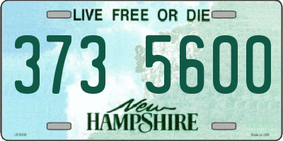 NH license plate 3735600