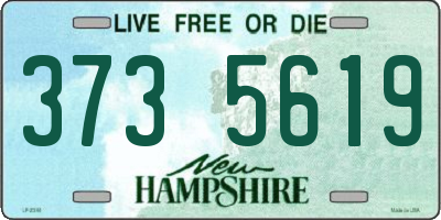 NH license plate 3735619