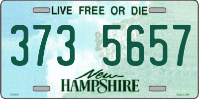 NH license plate 3735657