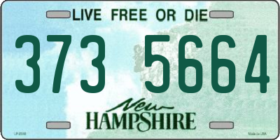 NH license plate 3735664
