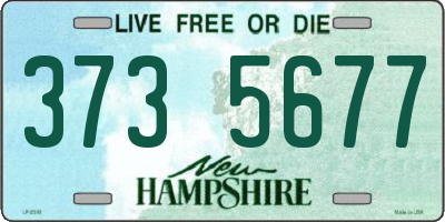 NH license plate 3735677