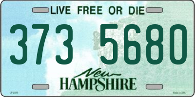 NH license plate 3735680