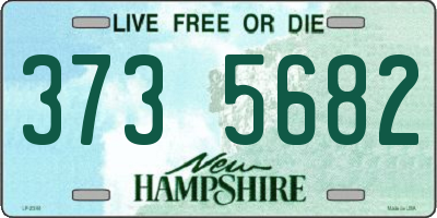 NH license plate 3735682