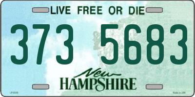 NH license plate 3735683