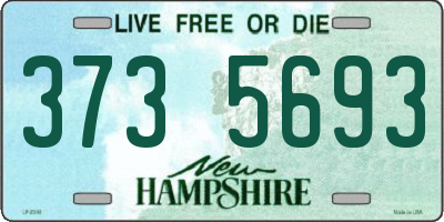 NH license plate 3735693