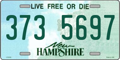 NH license plate 3735697