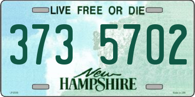 NH license plate 3735702