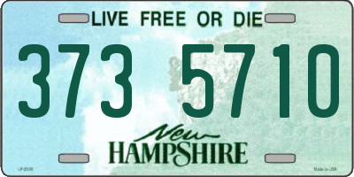 NH license plate 3735710