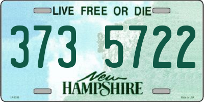 NH license plate 3735722