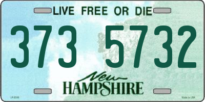 NH license plate 3735732