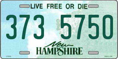 NH license plate 3735750