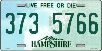 NH license plate 3735766