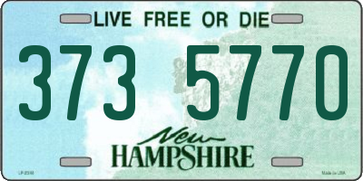 NH license plate 3735770