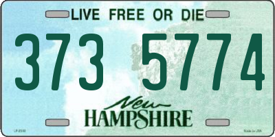 NH license plate 3735774